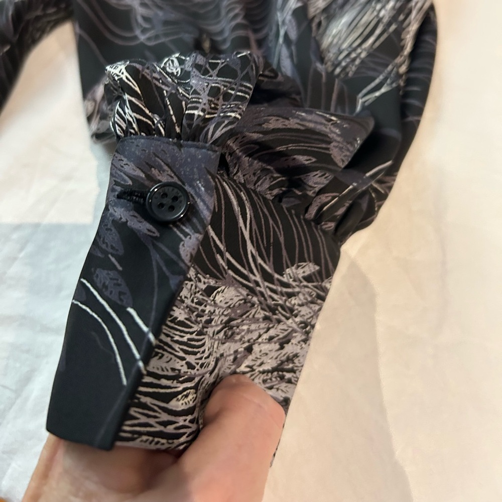 EQUIPMENT Danton Print Blouse‎ Anthracite L - Picture 11 of 14